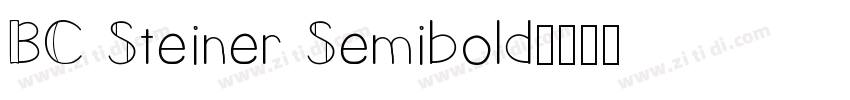 BC Steiner Semibold字体转换